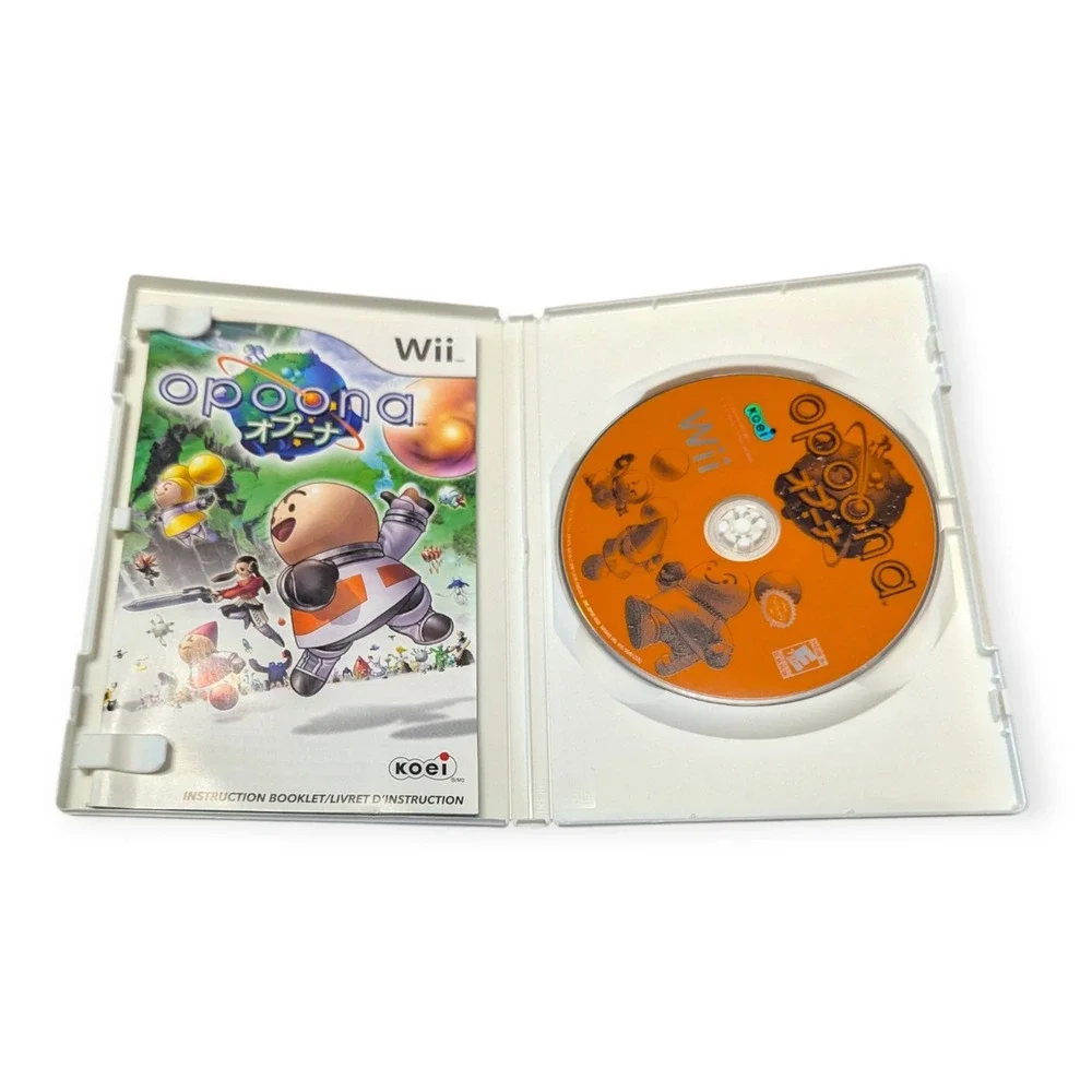 Opoona Nintendo Wii RPG Koei 2008 Complete CIB White Case